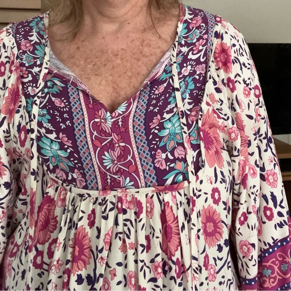 Floral Bohemian Dress - Picture 3 of 11